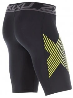 2XU Accelerate Compression Shorts, Herren, Black/Acid Lines - Image 2