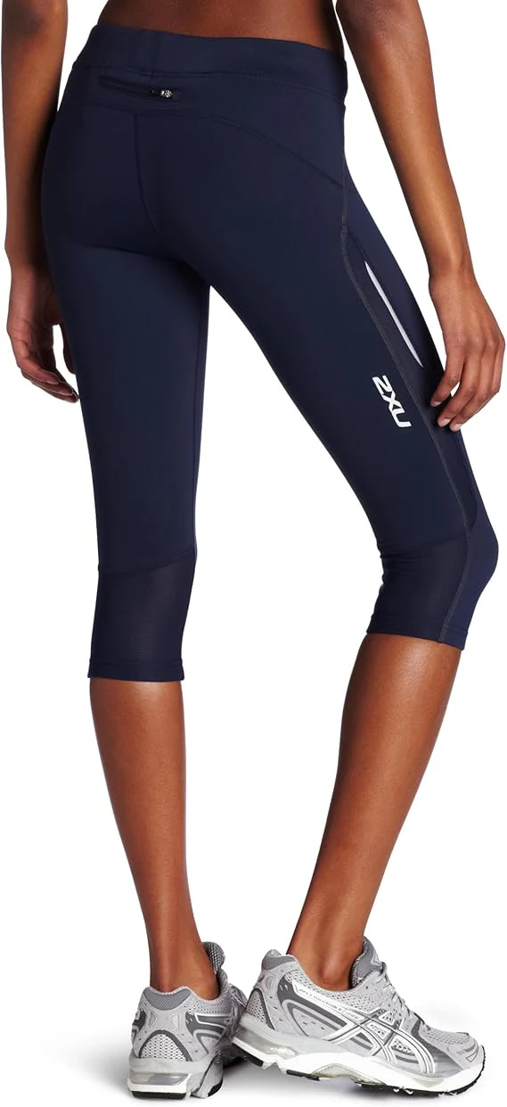 2XU Active 3/4 Run Tights, Kinder/Damen, Midnight Navy/Midnight Navy - Image 2