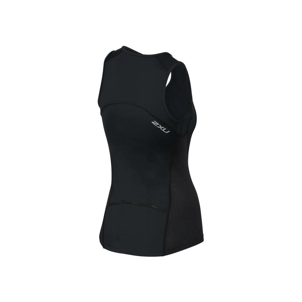 2XU Active Tri Singlet, Damen, schwarz - Image 2