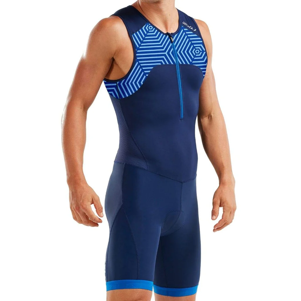 2XU Active TriSuit, Herren, navy/blue Lines - Image 3