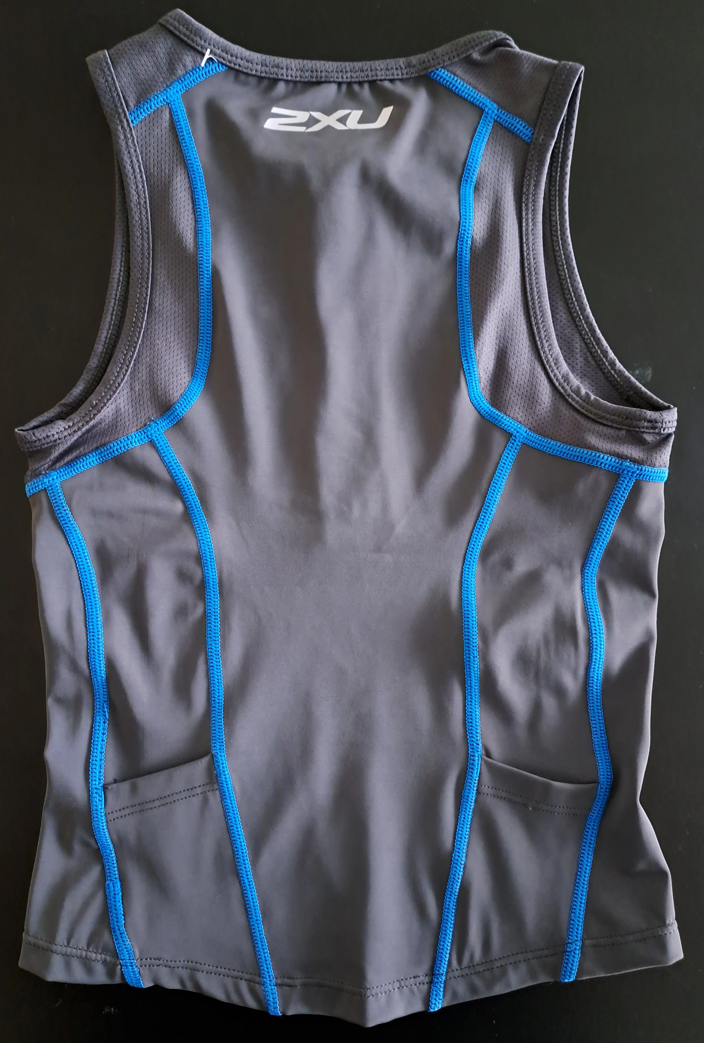 2XU Active Youth Tri Singlet, Kinder, Indian Ink/Chrom - Image 2
