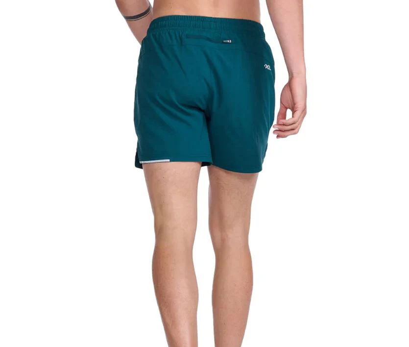 2XU Aero 5 Inch Shorts, Herren, Deep Jade/Silver Reflective - Image 2