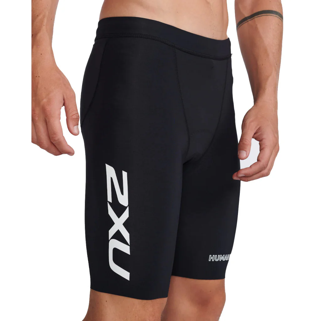 2XU Aero 9 Inch Tri Short, Herren, black/white, schwarz/weiß - Image 3