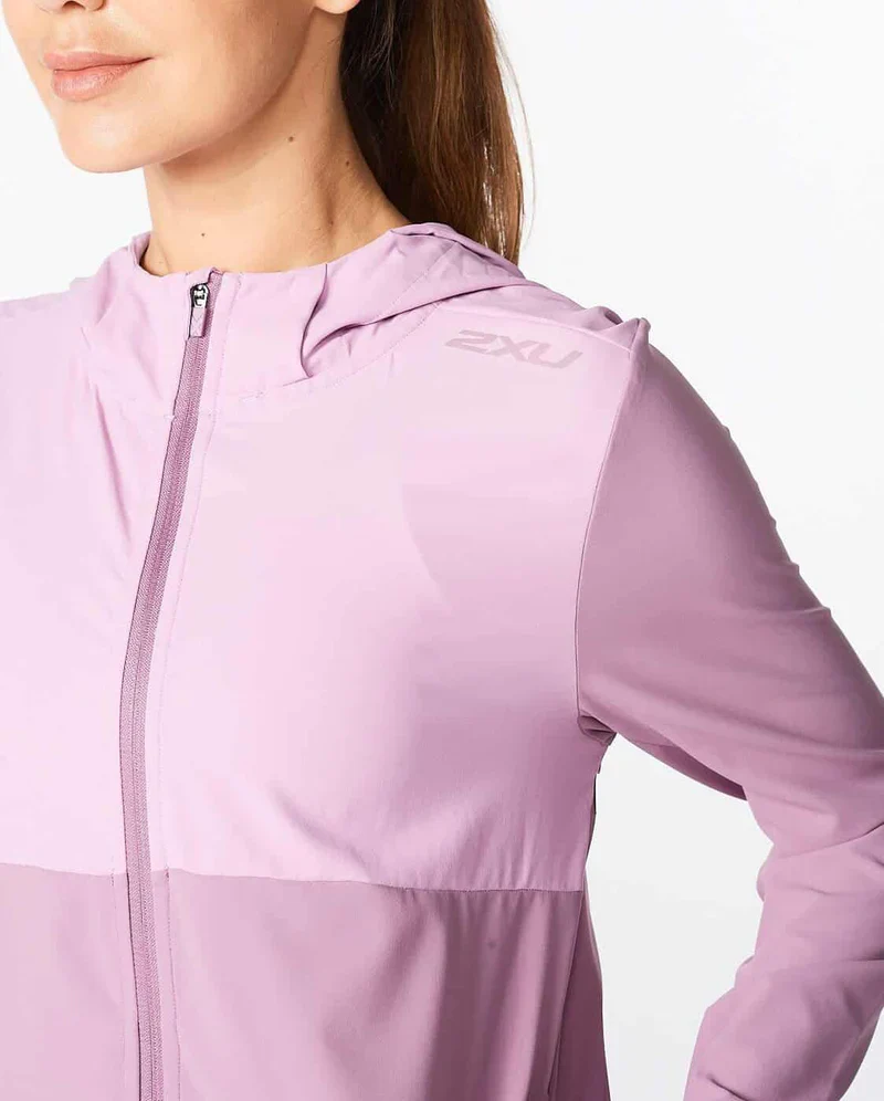 2XU Aero Jacket, Damen, Orchid Mist/Orchid Reflective - Image 3