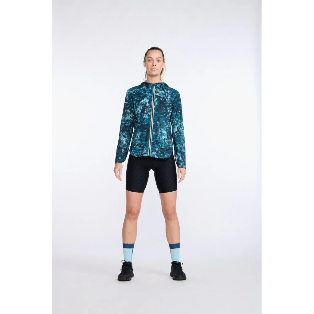 2XU Aero Jacket Trailscape, Laufjacke, Damen, Bluejay/Silver Reflective