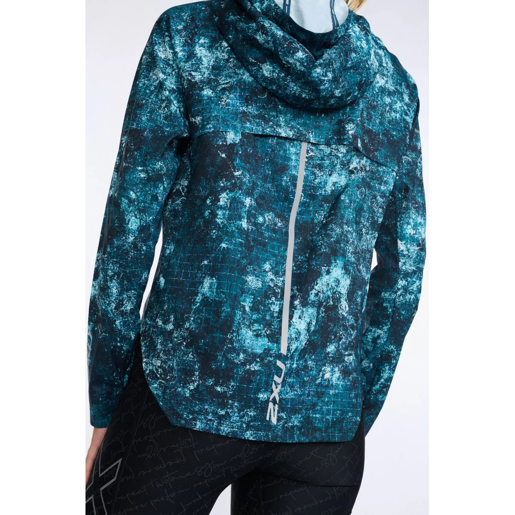 2XU Aero Jacket Trailscape, Laufjacke, Damen, Bluejay/Silver Reflective - Image 5