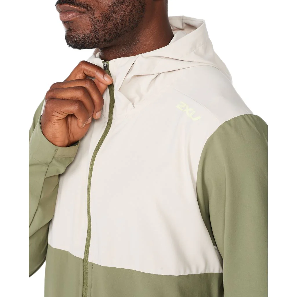 2XU Aero Jacket, Herren, Alpine/Kiwi Reflective, Kiwi/hellbeige - Image 5