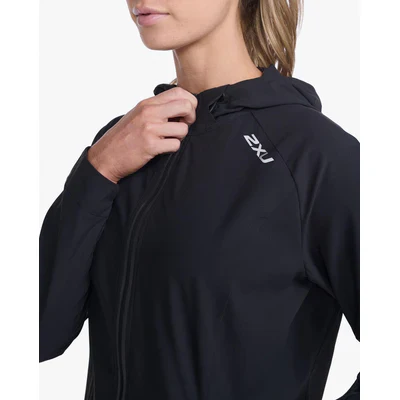 2XU Aero Jacket, Laufjacke, Damen, Black/Silver Reflective - Image 3