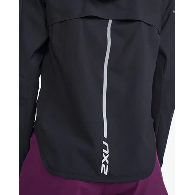 2XU Aero Jacket, Laufjacke, Damen, Black/Silver Reflective - Image 4