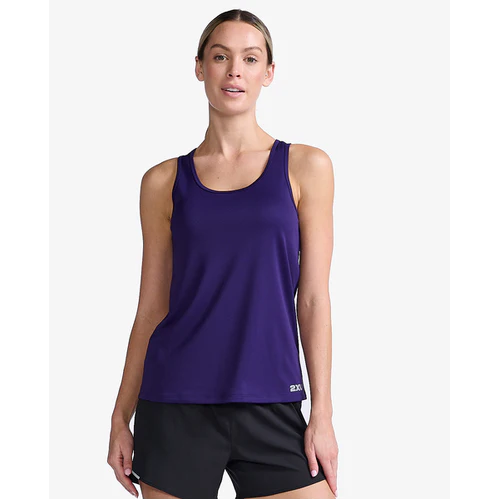 2XU Aero Singlet, Damen, Violett/Silver Reflective