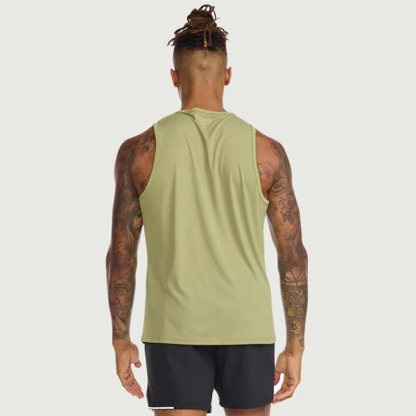 2XU Aero Tank, Laufshirt, Herren, Glade/Alpine Reflective - Image 2