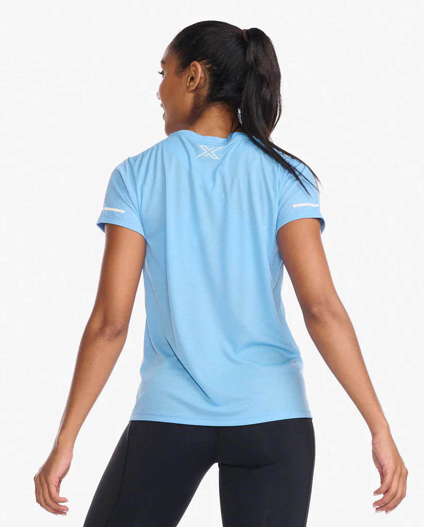 2XU Aero Tee, Laufshirt, Damen, Mirage/White Reflective - Image 2