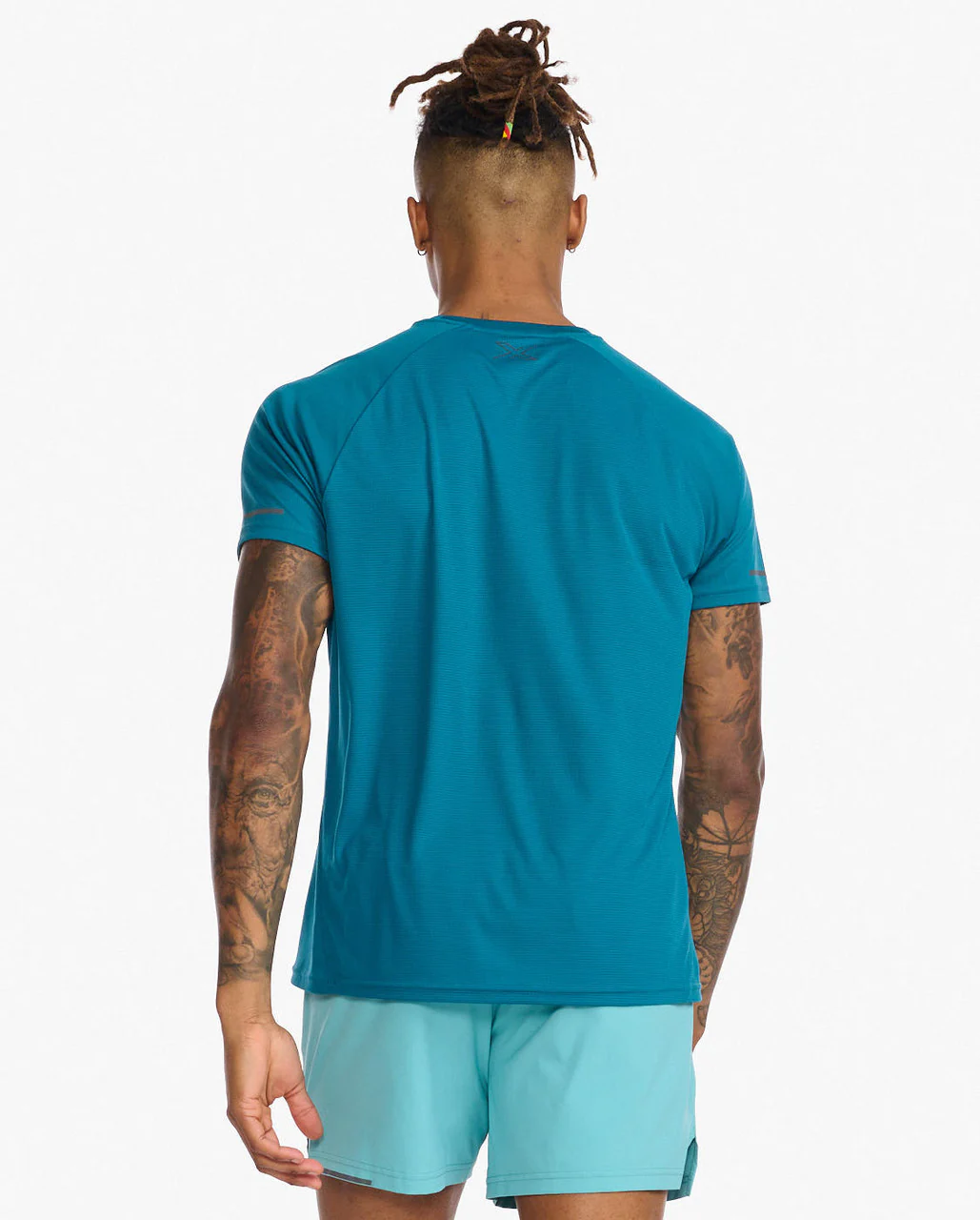2XU Aero Tee, Laufshirt, Herren, Oceanside/Black Reflective - Image 2