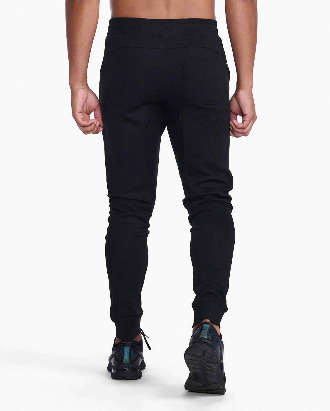 2XU Commute Trackpant, Herren, Jogginghose, Black/White - Image 2