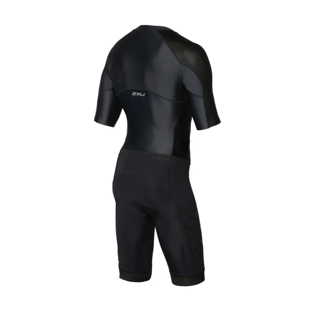 2XU Compression Full Zip Sleeved TriSuit, Herren, schwarz/schwarz - Image 2