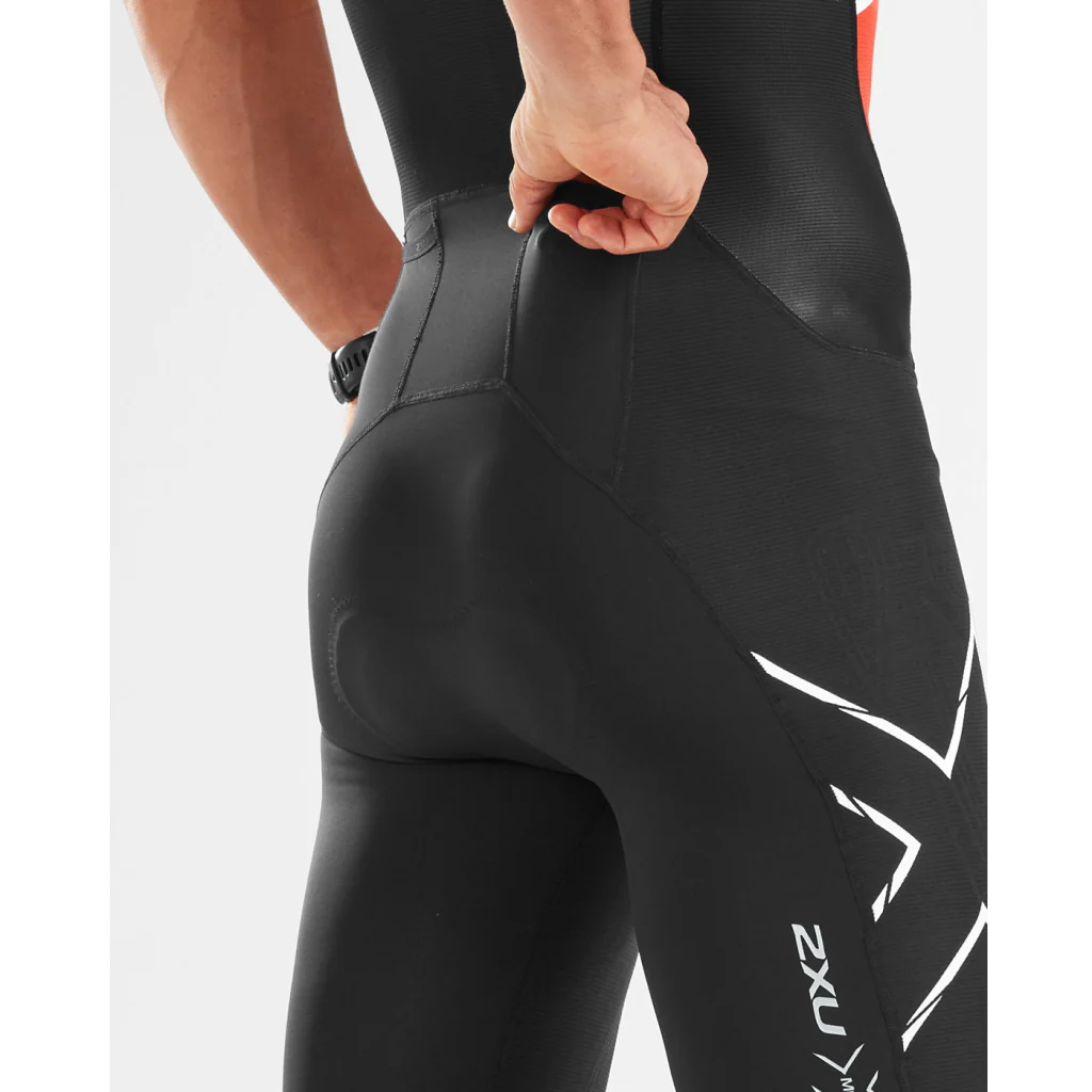 2XU Compression Full Zip TriSuit, Herren, schwarz/weiß/rot - Image 4