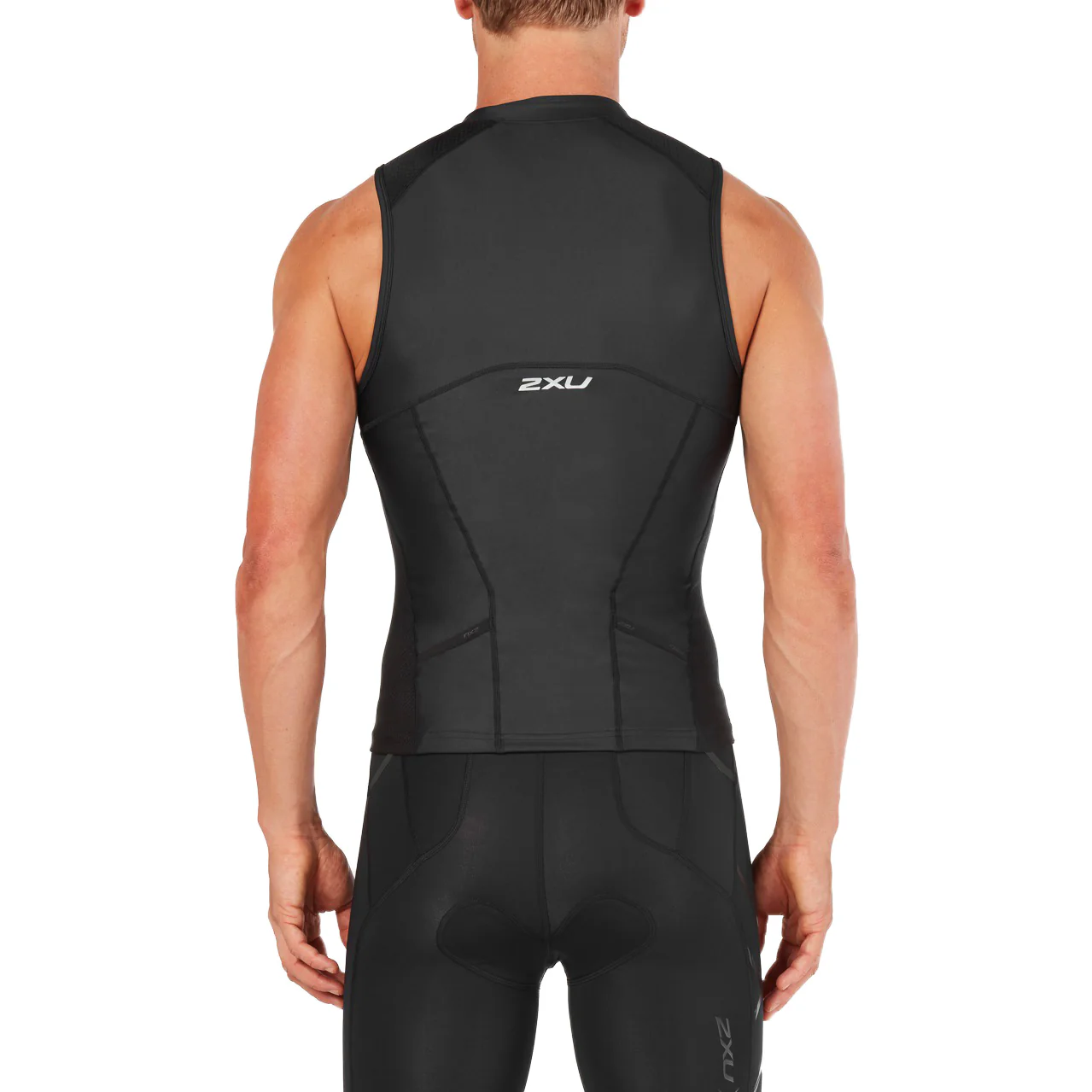 2XU Compression Tri Singlet, Herren, schwarz - Image 2