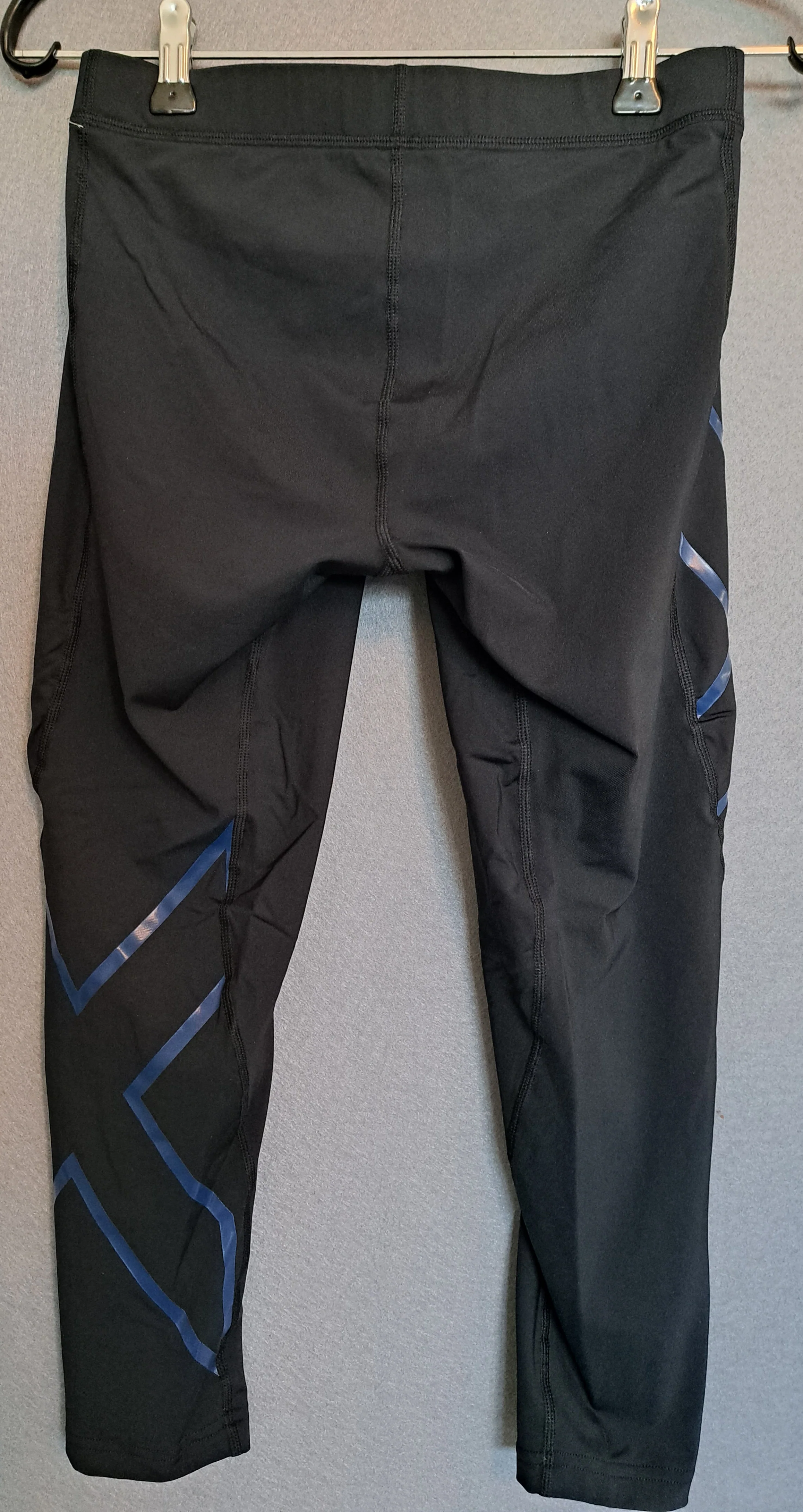 2XU Core Compression 7/8 Tights, Laufhose, Damen, Black/Shadow Blue - Image 2