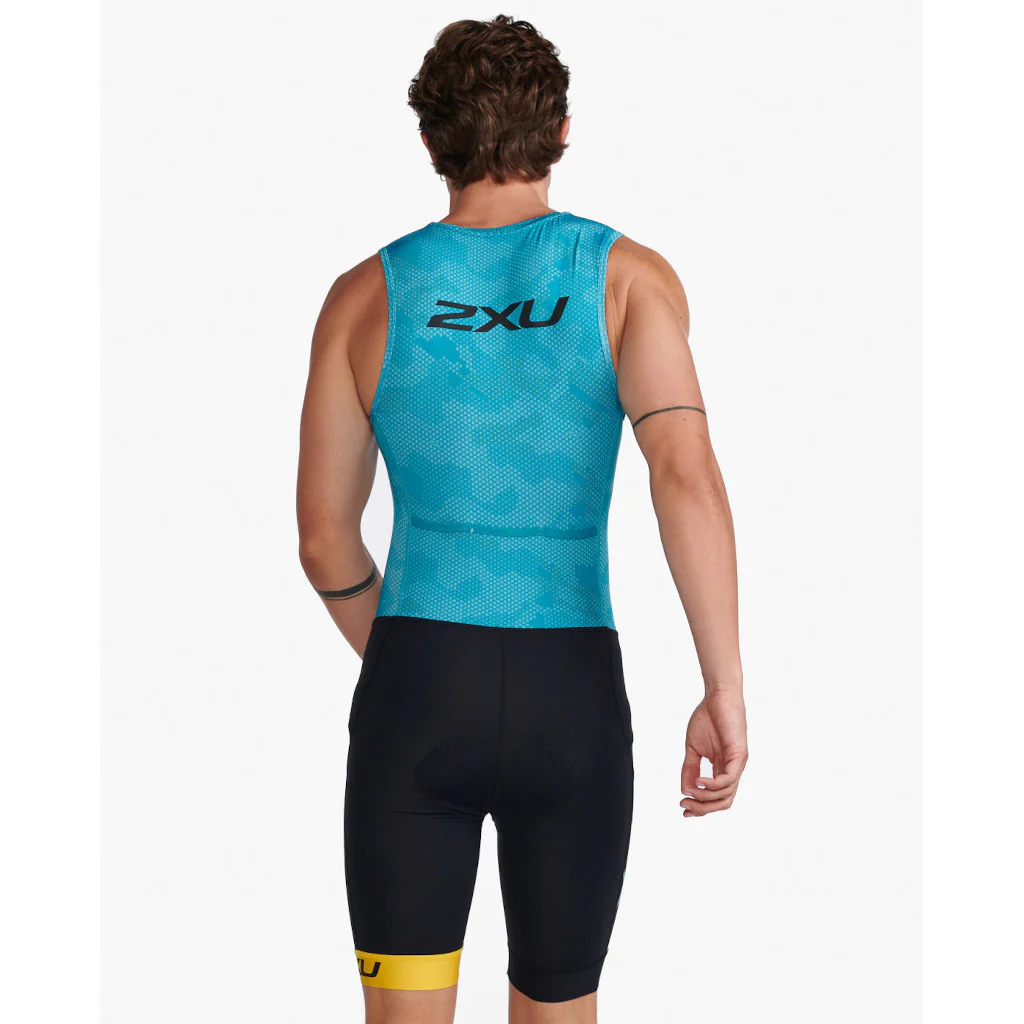 2XU Core Trisuit, Herren, black/pacific, schwarz/blau - Image 2