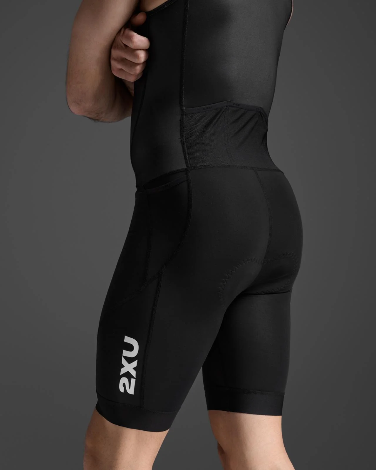 2XU Core Trisuit, Herren, Black/White - Image 5