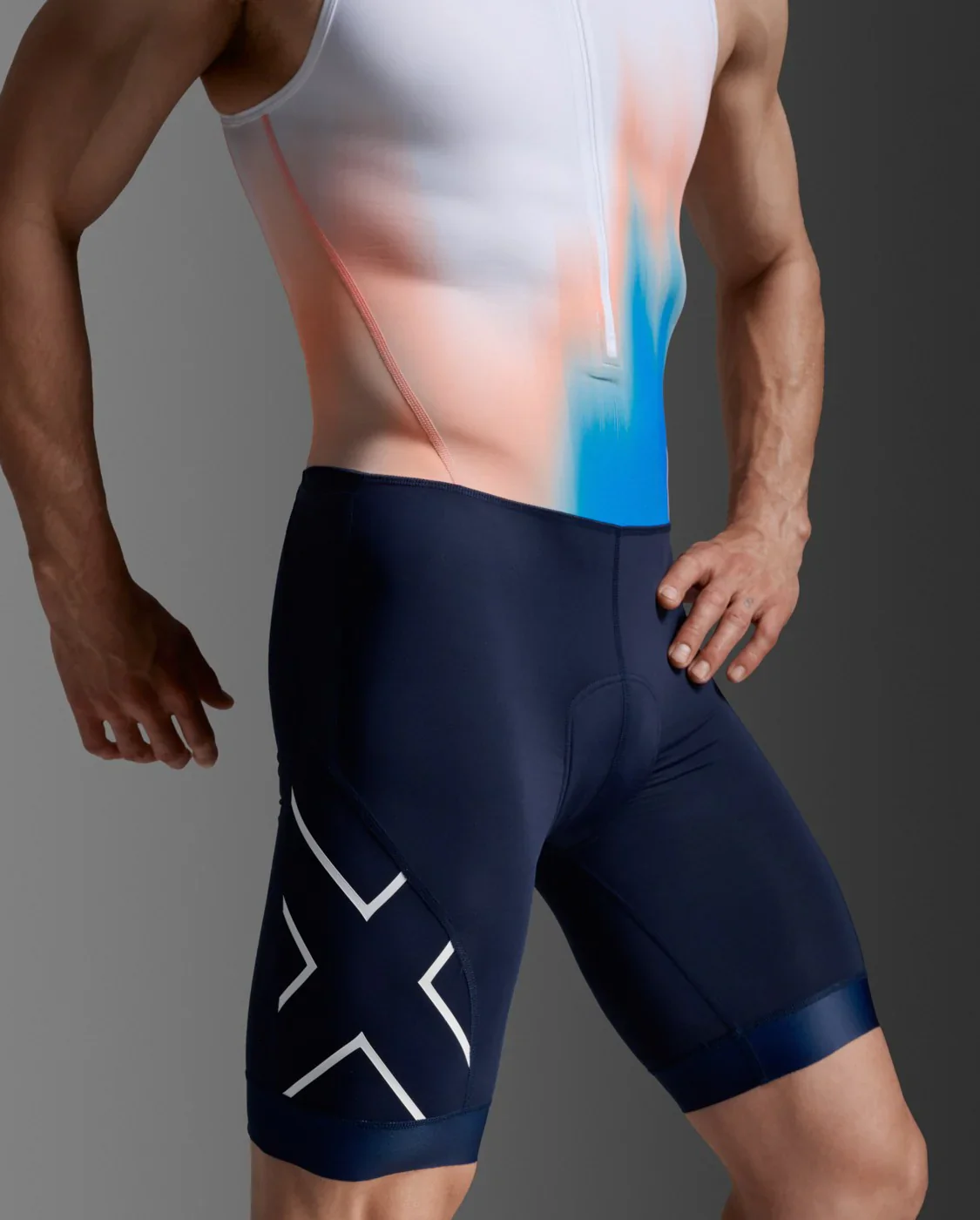 2XU Core Trisuit, Herren, Nebula Blaze/Midnight - Image 5