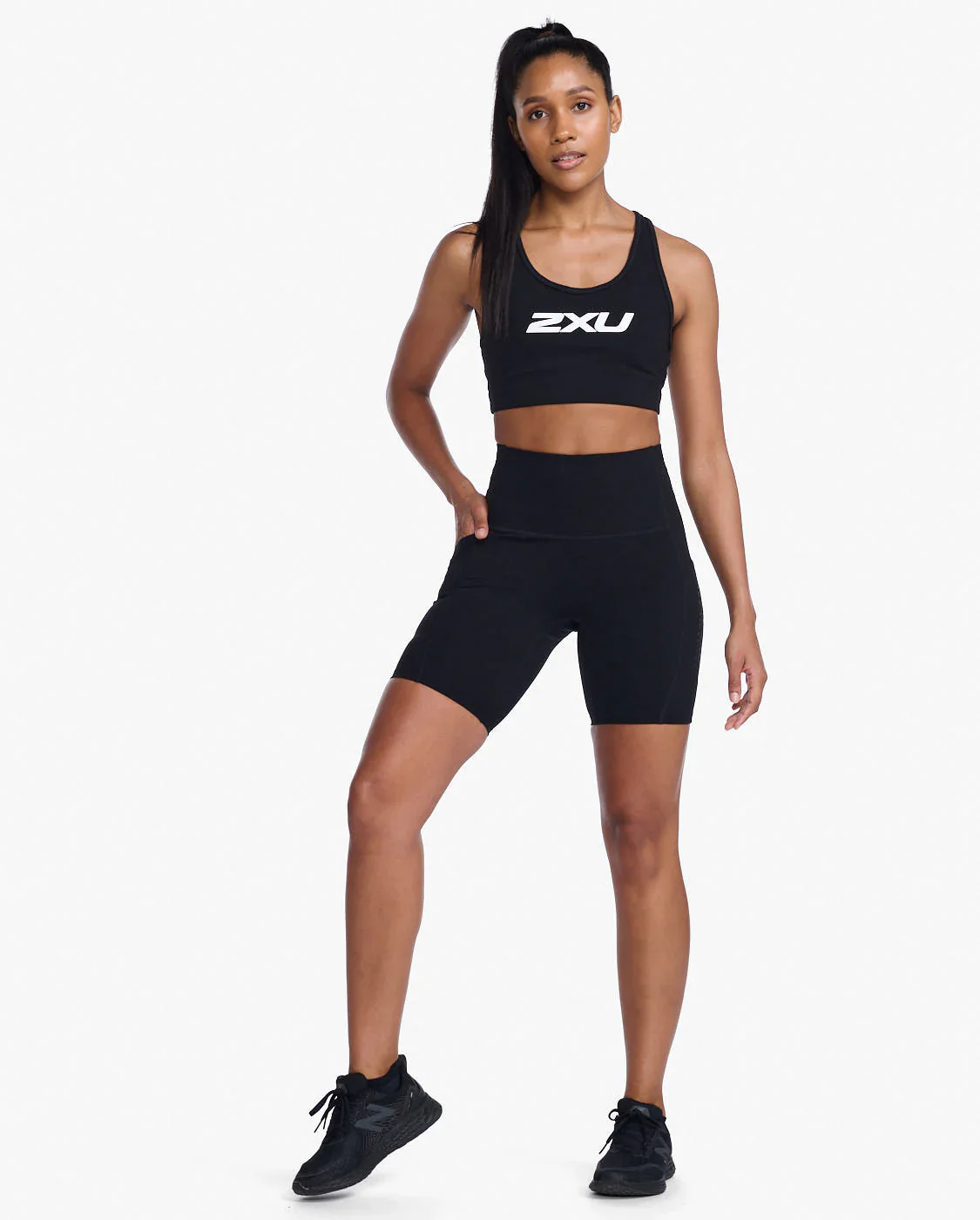 2XU Form Stash Hi-Rise Bike Shorts, Damen, Black