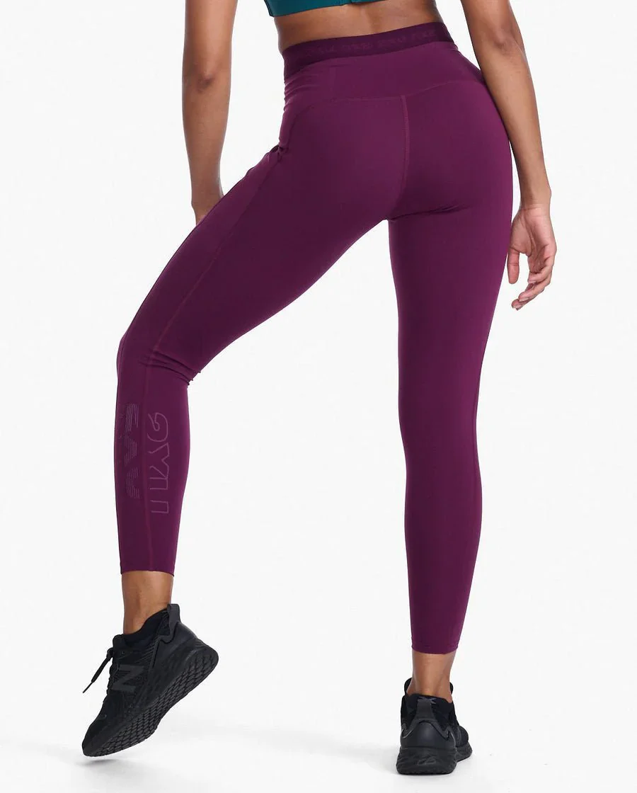2XU Form Stash Hi-Rise Compression Tight, Damen, Beet/Beet - Image 2
