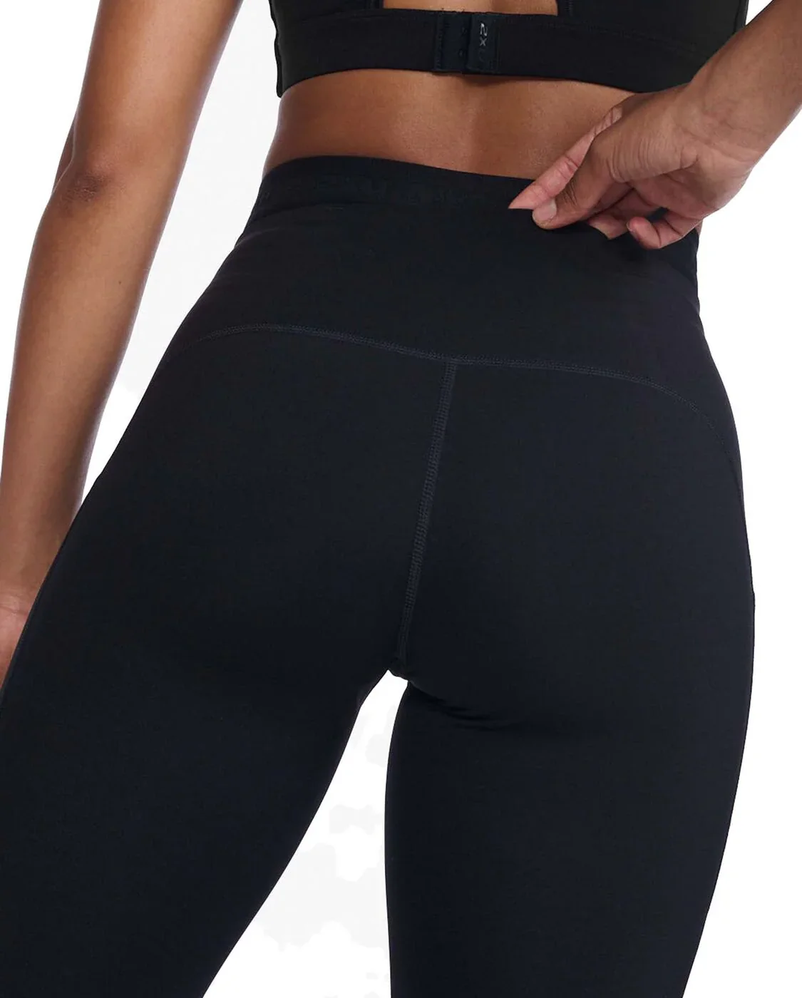 2XU Form Stash Hi-Rise Compression 7/8 Tights, Damen, Black/Black - Image 2