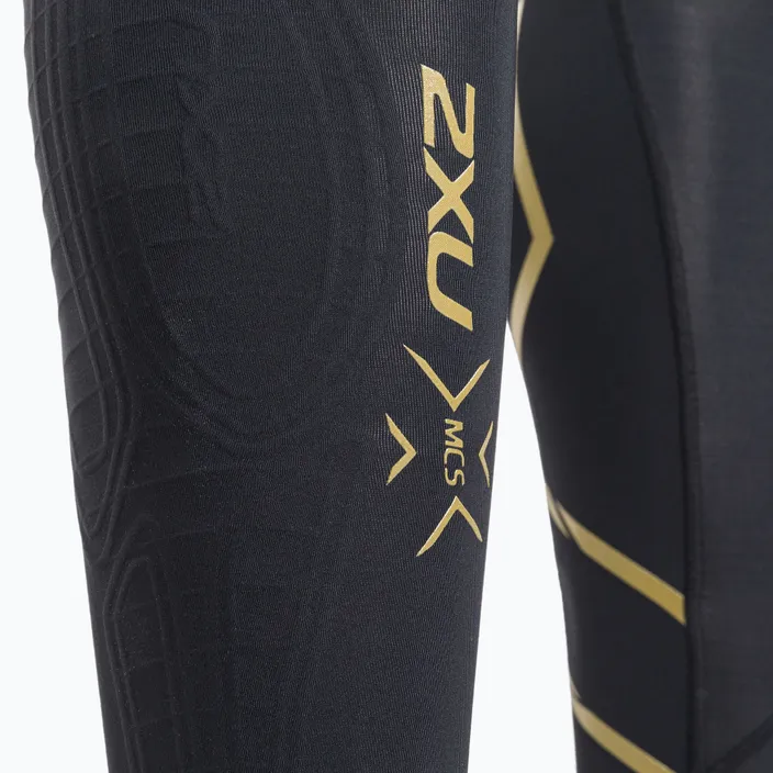 2XU Herren MCS Cross Training Compression Tights, Black/Gold - Image 4