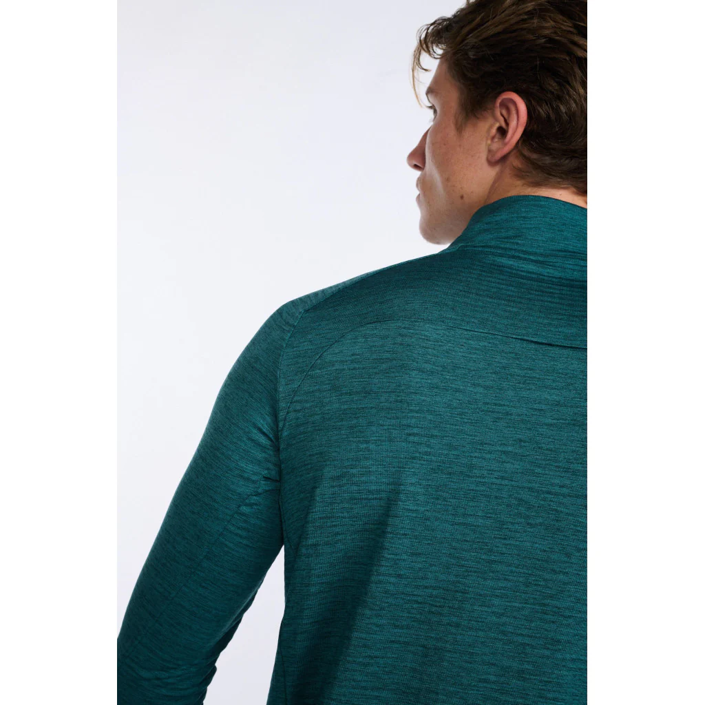 2XU Ignition 1/4 Zip, Longsleeve, Herren, Deep Jade/Silver Reflective - Image 6