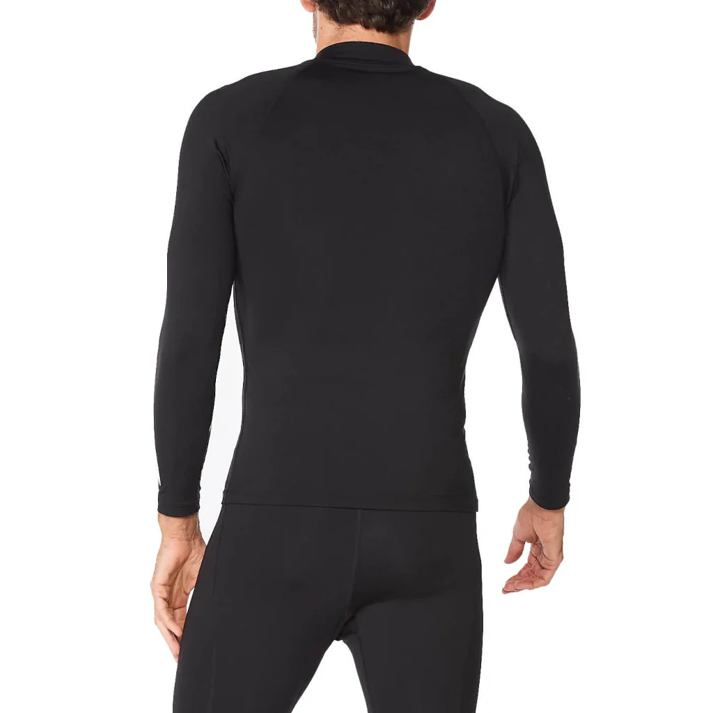 2XU Ignition Compression Longsleeve, Herren, Black/Silver Reflective - Image 2