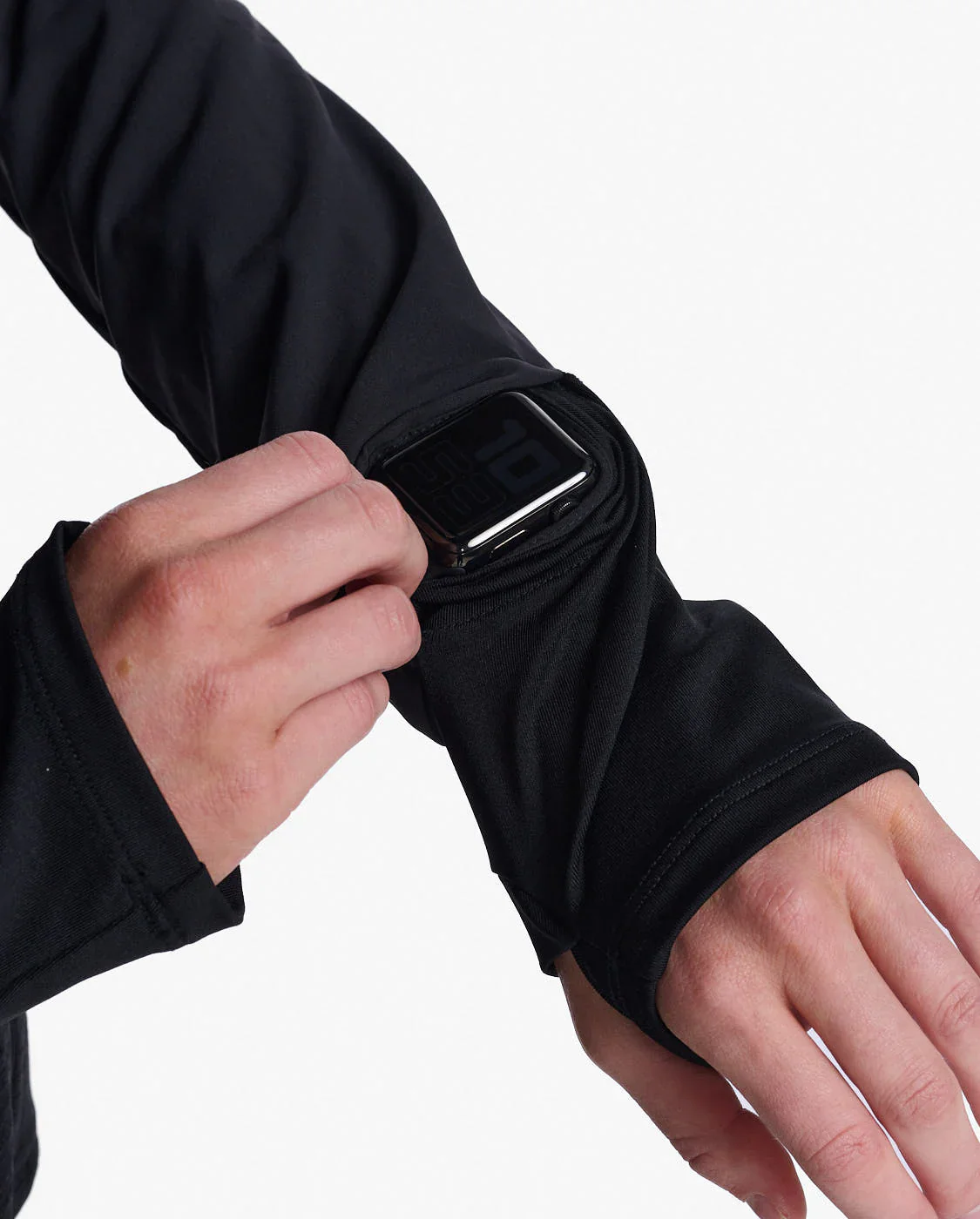 2XU Ignition Hooded Midlayer, Damen, Black/Black Reflective - Image 4