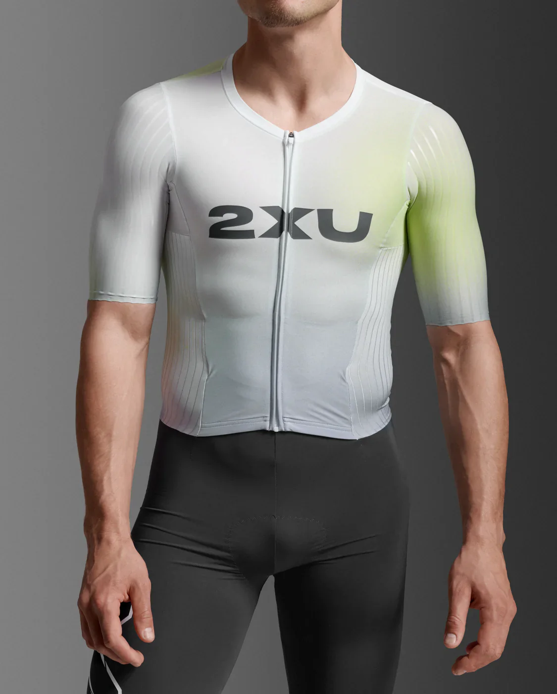2XU Light Speed React Sleeved Trisuit, Herren, Cool Matcha/India Ink - Image 4