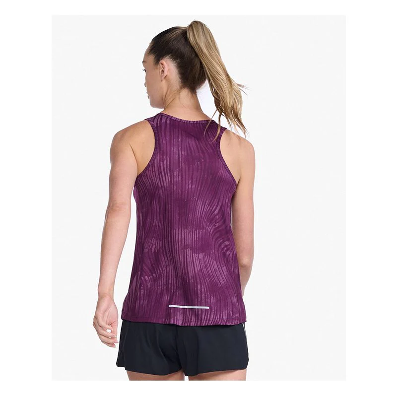 2XU Light Speed Singlet, Damen, Wavy Daze/Silver Reflective - Image 2