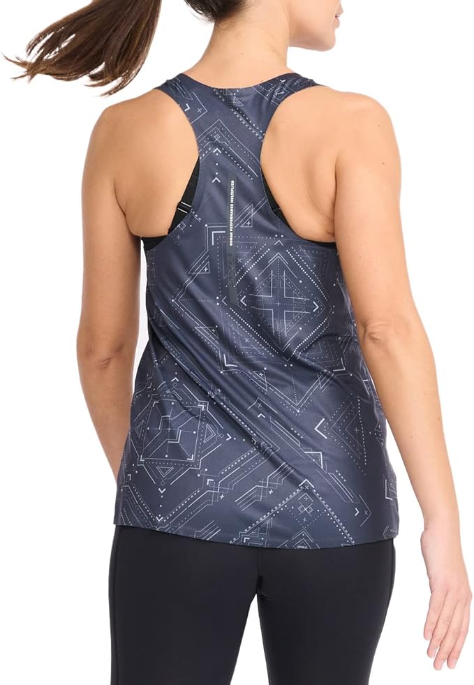 2XU Light Speed Tech Singlet, Damen, Tech Bandana/Ink Reflective - Image 2