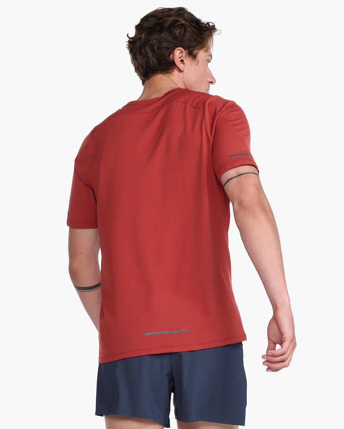 2XU Light Speed Tee, T-Shirt, Herren, Chilli Oil/BlackReflective - Image 2
