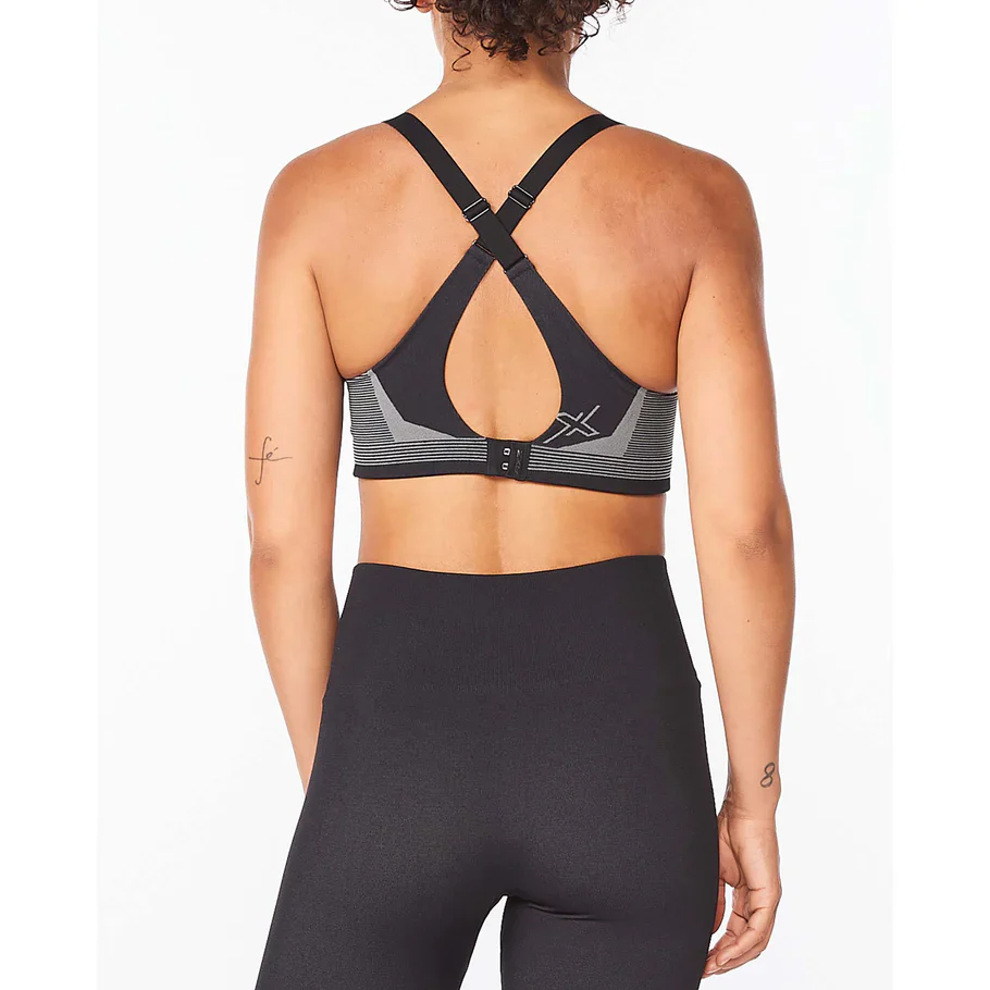 2XU Motion Tech Bra, Damen, Black/Turbulence - Image 2