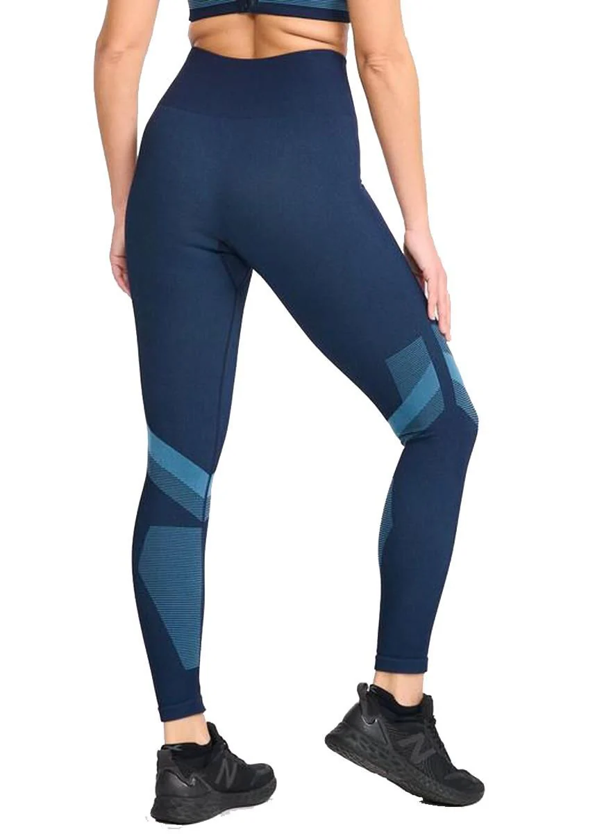 2XU Motion Tech Tights, Laufhose, Damen, Midnight/Lake Blue - Image 2
