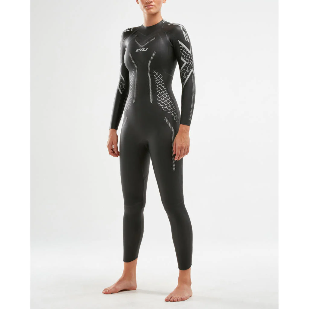 2XU P:2 Propel, Neoprenanzug, black/textural geo, schwarz/silber, Damen, 2023 - Image 3