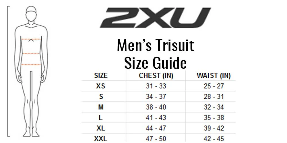 2XU Perform Full Zip Sleeved TriSuit, Herren, Black/Blue - Image 3