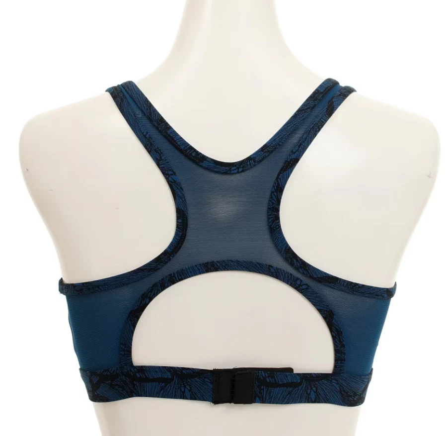 2XU Perform medium Impact Crop, Damen, Butterfly Effect Poseidon/Nero - Image 2