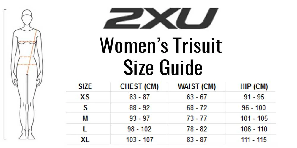 2XU Light Speed Front Zip Trisuit, Damen, outerspace/white, hell-/dunkelblau/weiß - Image 5