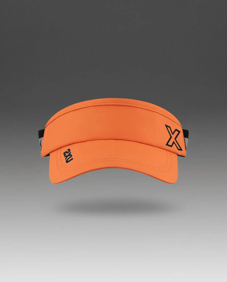 2XU Performance Visor, Unisex, Ember/black - Image 2