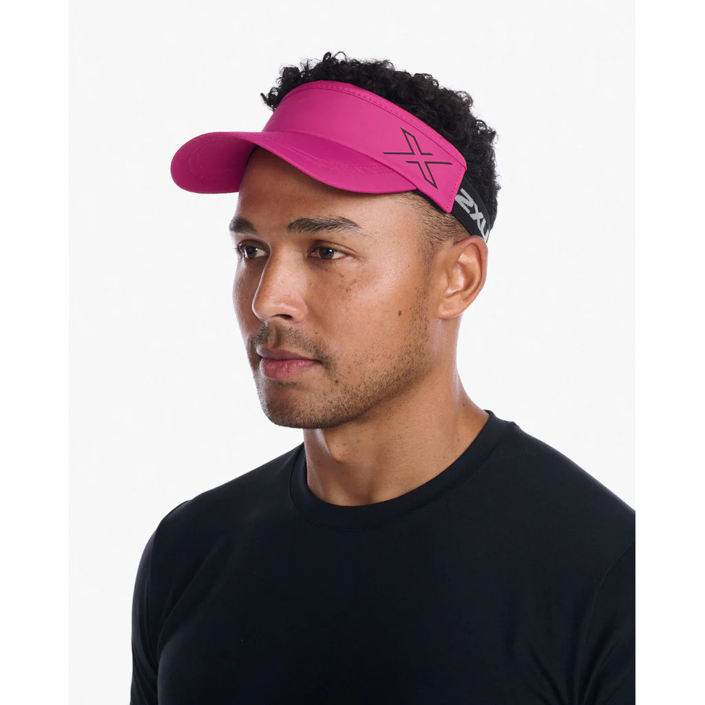 2XU Performance Visor, Unisex, festival/black, pink - Image 2