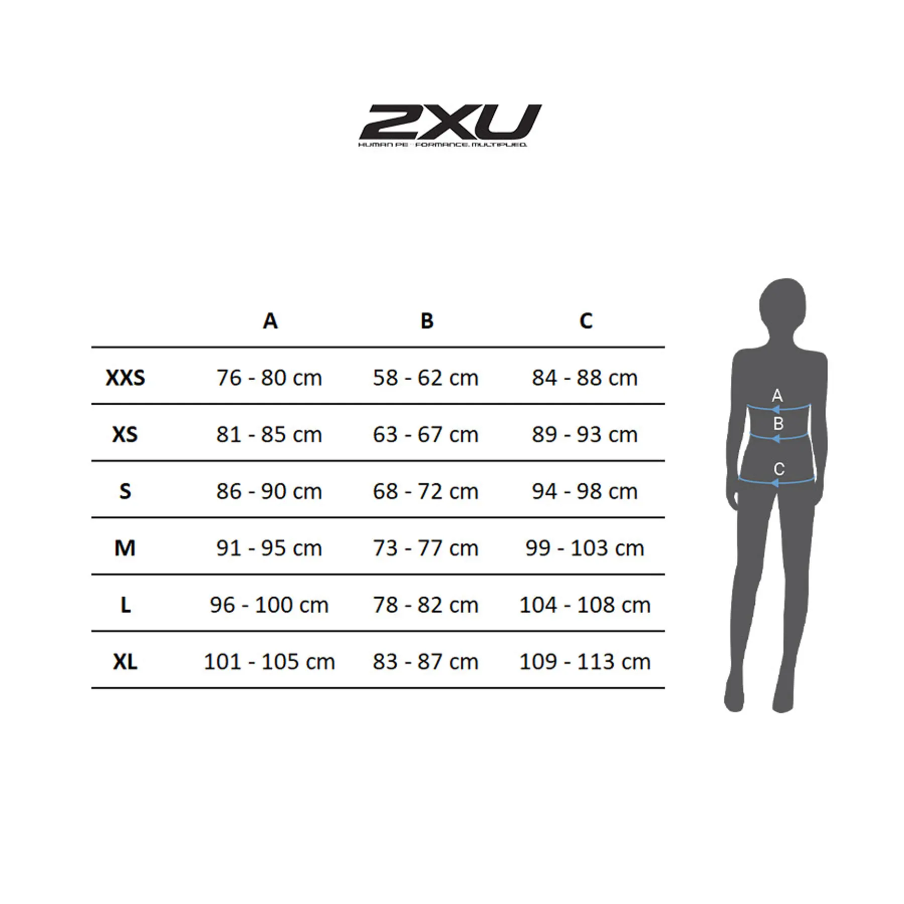 2XU Print Fitness Mid-Rise Compression 7/8 Tights, Damen, Black Blue Texture/Silver - Image 2