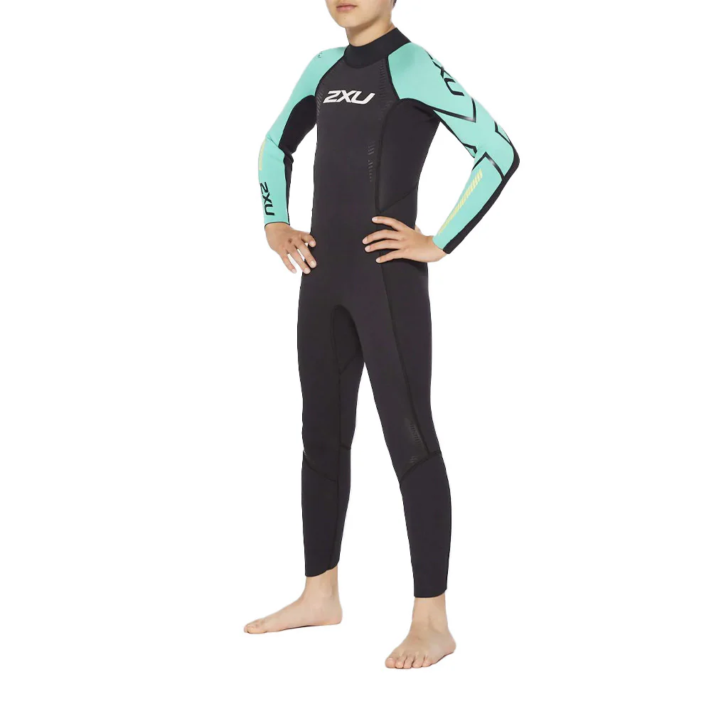 2XU Propel: Youth Wetsuit, Kinder, schwarz/türkies - Image 2
