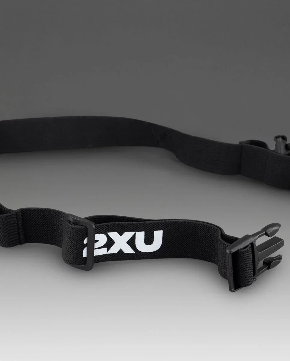 2XU Nutrition Race Belt, Renngürtel, Startnummernband, Startnummerngürtel, unisex, schwarz - Image 2
