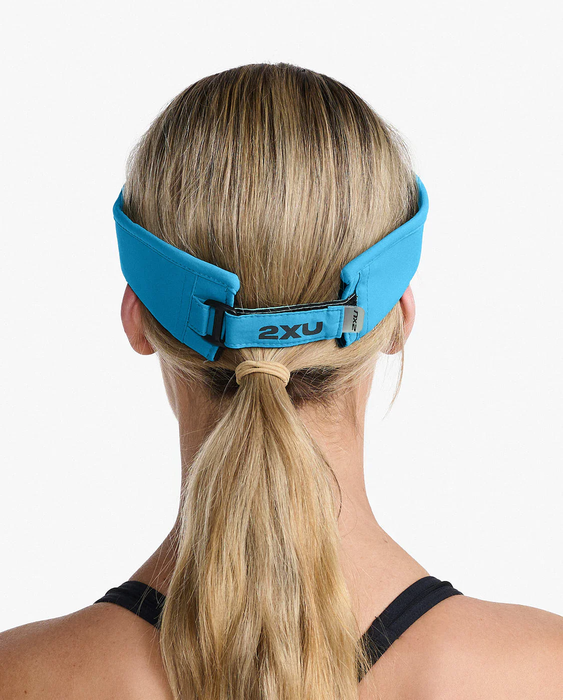 2XU Run Visor, Unisex, seaport/black - Image 3