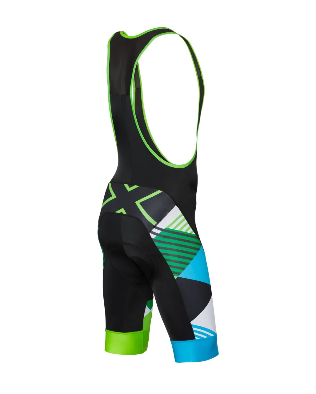 2XU Sub Cycle Bib Shorts, Rad-Trägerhose, Herren, Black/Green Shapemania - Image 2