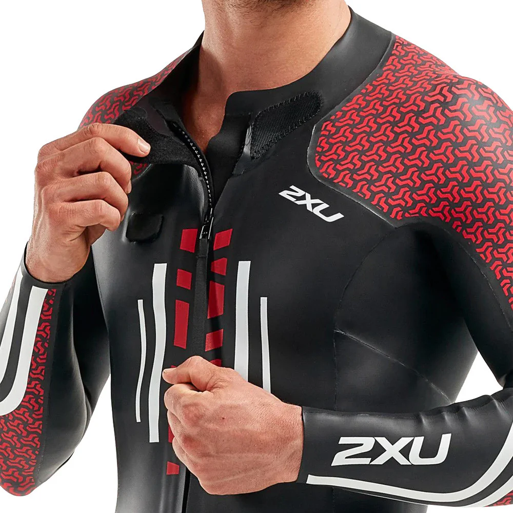 2XU SwimRun: Pro Wetsuit, Herren, schwarz/rot, 2023 - Image 3
